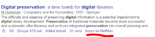 Mencari dan Mengimpor Sitasi Mendeley di Google Scholar