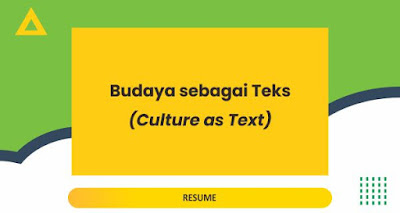 Budaya sebagai Teks (Culture as Text)