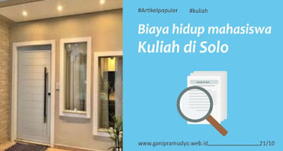 Melihat biaya hidup mahasiswa di solo