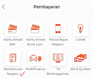 pembayaran Billing Code e-HakCipta di bni mobile banking