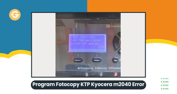 Program Fotocopy KTP Kyocera m2040 Error