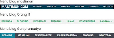 Menu blog seo + responsif untuk adsense