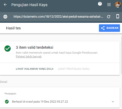 hasil Skema markup majalahpro