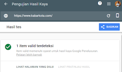 hasil Skema markup bloggingpro hasil Skema markup bloggingpro